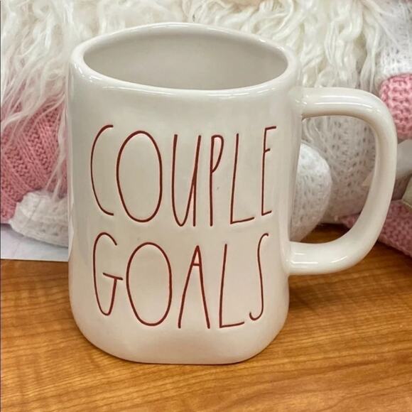 Rae Dunn Other - RAE DUNN White Red Couples Goals Valentine’s Day Mug